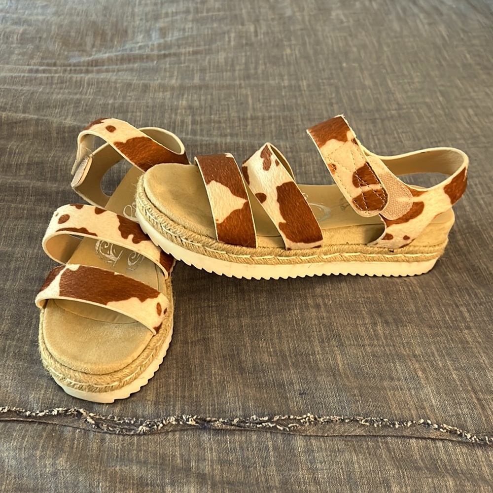 Cute Cow Print Espadrilles